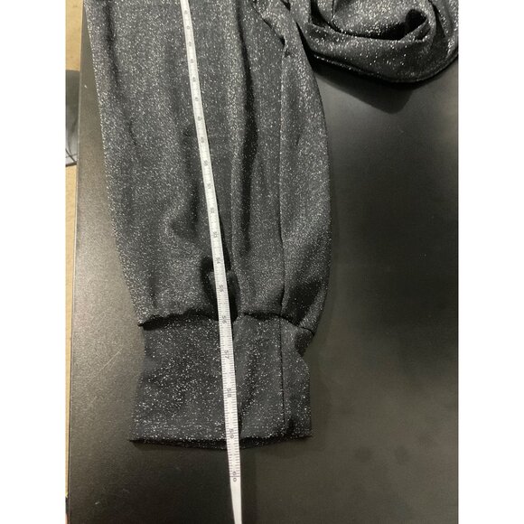 Savage X Fenty Sleep & Shine Hooded Jumpsuit Lurex in Black size 2X - Picture 13 of 14